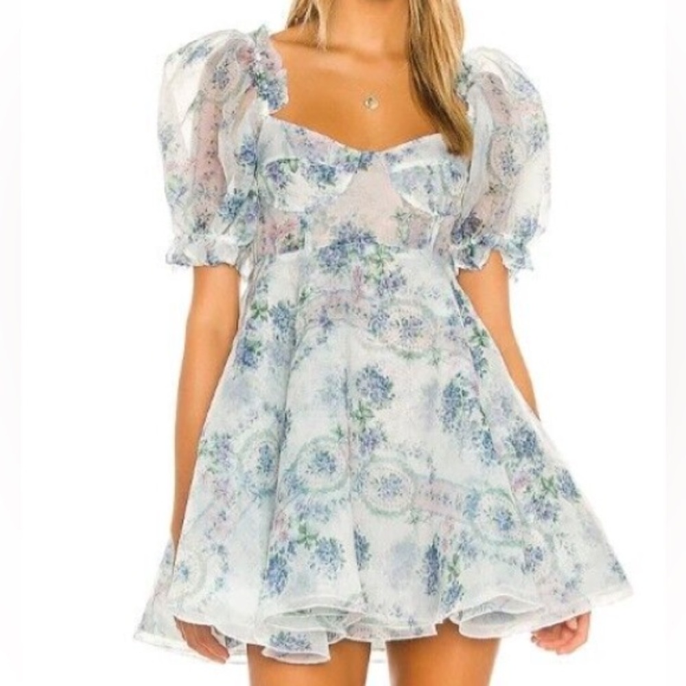 Selkie La Belle Etoile Blue White Dress S